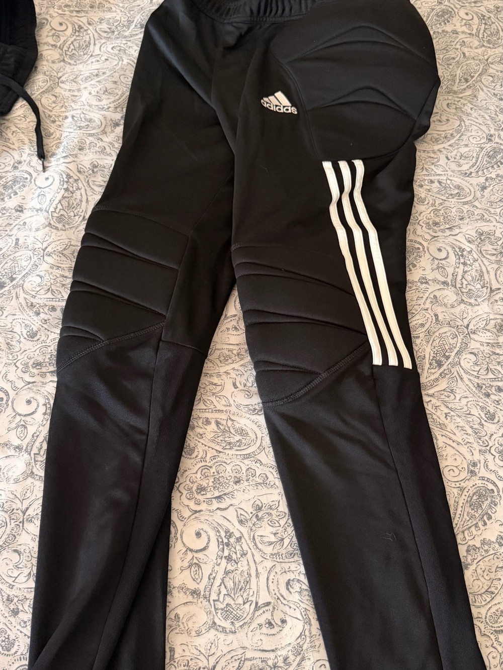 adidas Black Sweatpants with White Three-Stripes